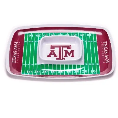 Texas A&M Aggies Chip And Dip Serving Tray 1