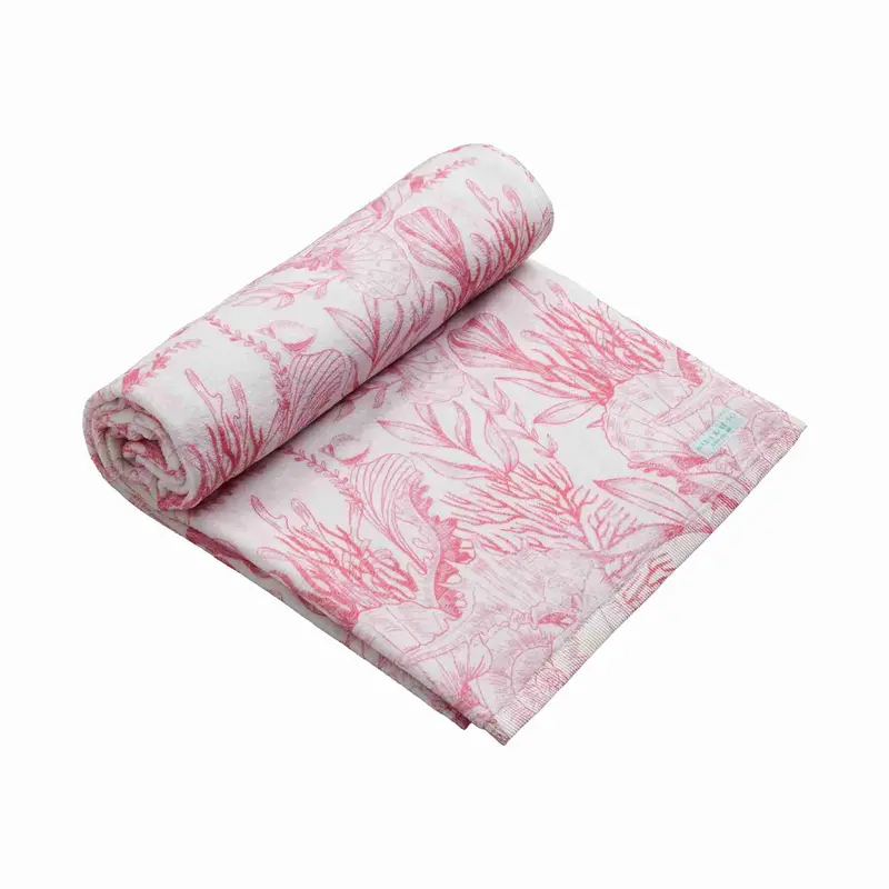 Thalassa Pink Oversized Beach Towel 1