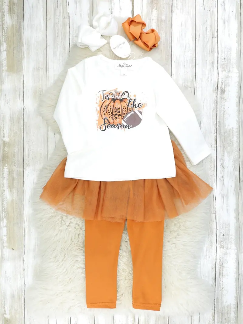 "Tis The Season" Football-Themed Tulle Outfit 1