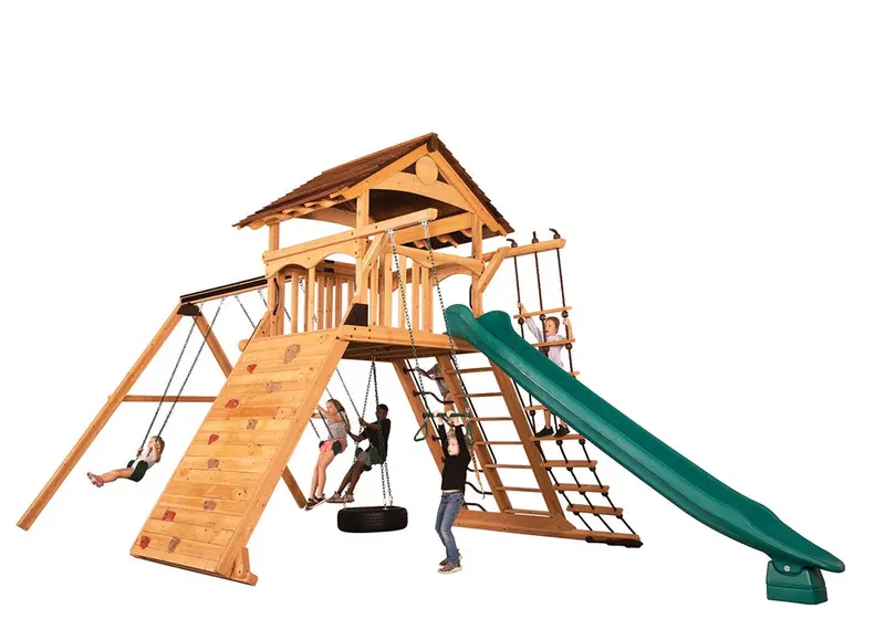 Titan Peak Xl Compact Single-Swing Playset 1