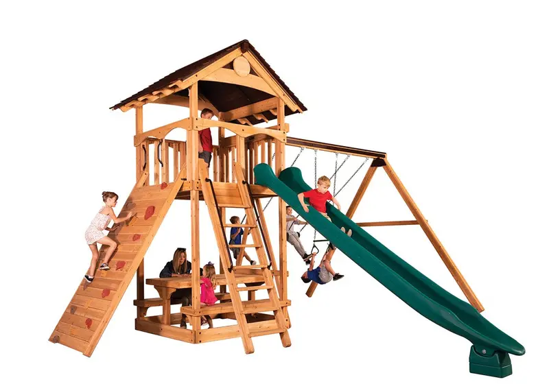 Titan Treehouse Xl Starter Single-Swing Set 1
