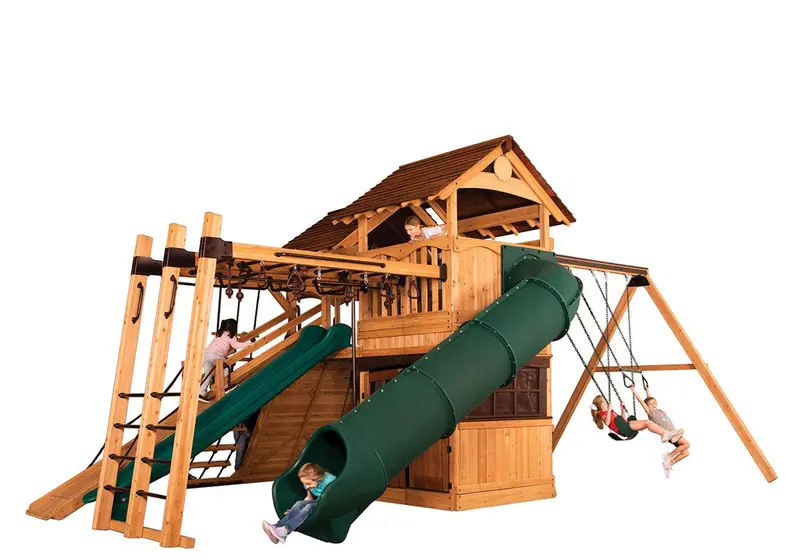 Titan Treehouse Xl Versatile 8-Station Swing Set 1