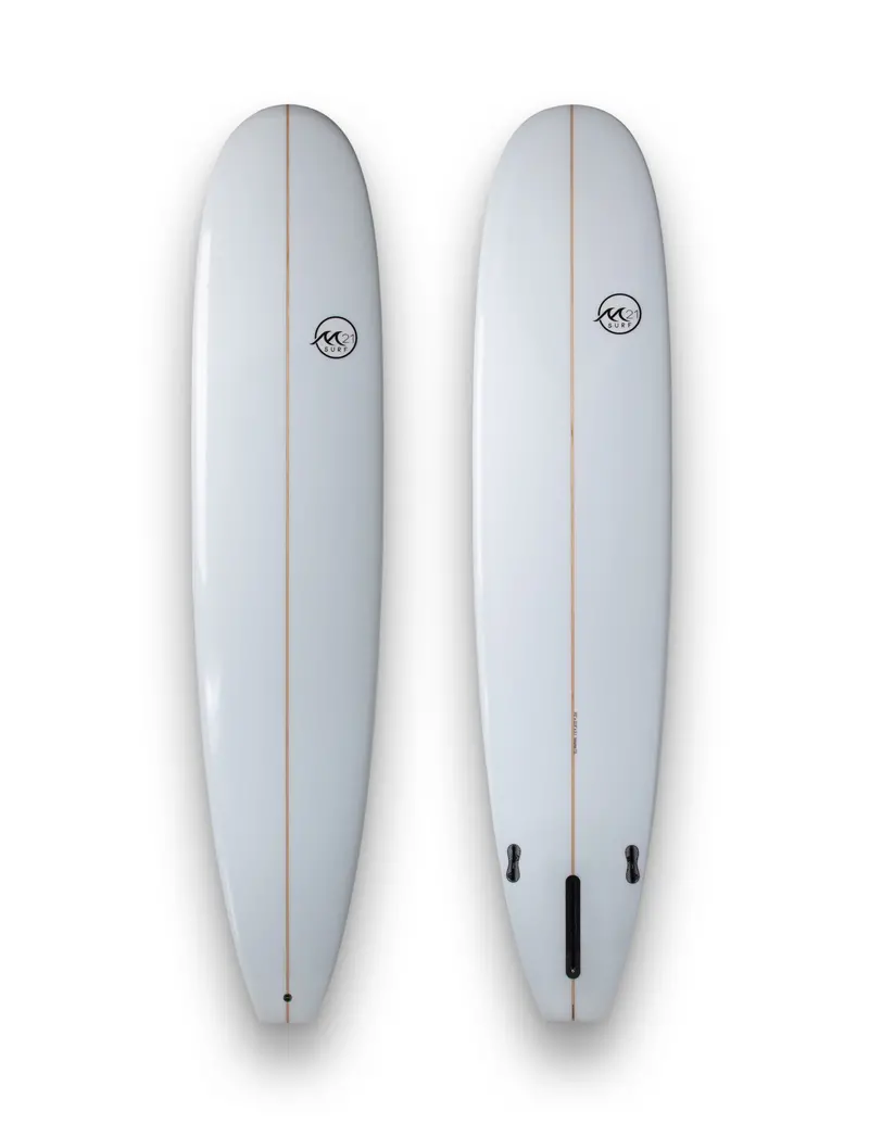 Tomahawk Surfboard – Clear White Finish 1