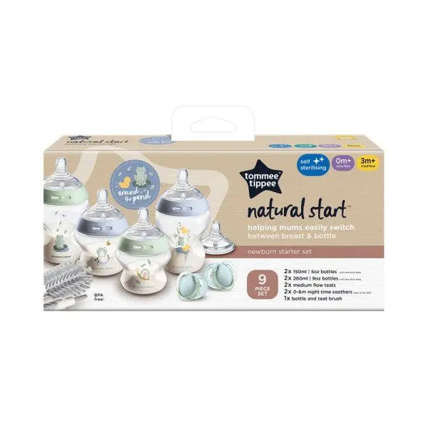 Tommee Tippee Natural Start Newborn Bottle Set – Blue 150Ml + 260Ml Combo 1