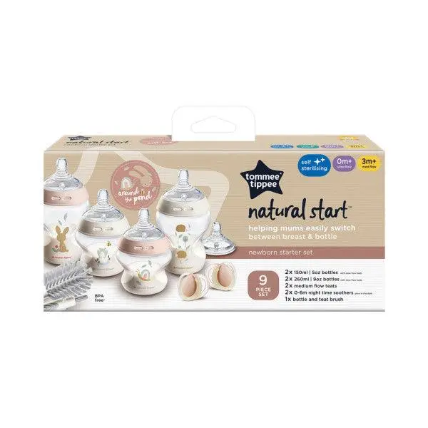Tommee Tippee Natural Start Newborn Bottle Set – Pink 150Ml + 260Ml Combo 1