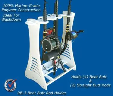 Triple Bent-Butt Rod Holder Rack – Rb-3 Adjustable Fishing Rod Storage System 1