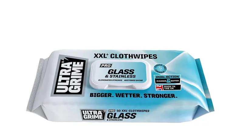 Ultragrime Pro 50Xxl Clothwipes – Glass & Stainless Steel Cleaning Cloths 1
