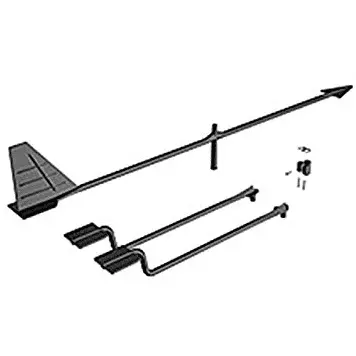 V-Tronics Hawk Wind Direction Vhf Whip Antenna Kit – Stainless Steel (H008F00) 1