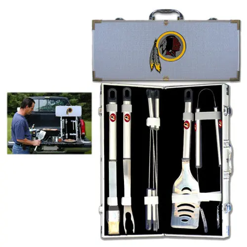 Washington Commanders 8-Piece Bbq Set – Formerly Redskins, Official Nfl Grill Kit 1