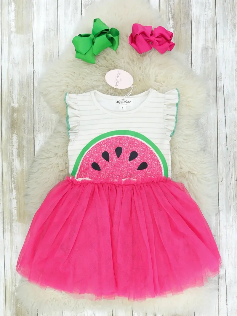 Watermelon-Print Tulle Party Dress 1