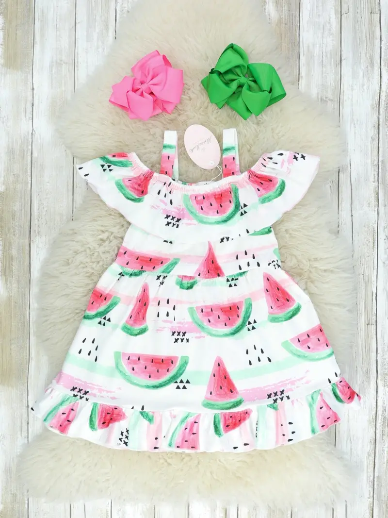 Watermelon Seed Embroidered Dress 1