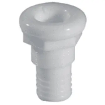 Whale Plastic Skin Fittings For Above-Waterline Outlets – 3/4" & 1-1/2" Sizes 1
