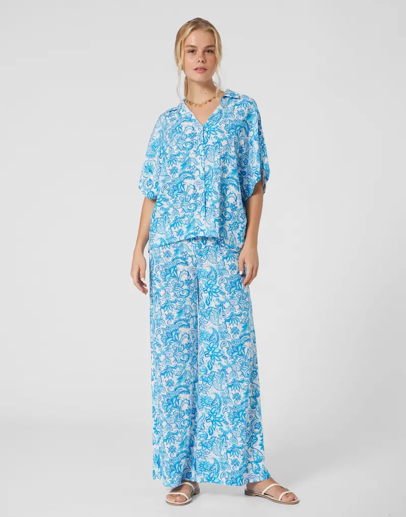 Women'S Cycladic Button-Down Shirt 1